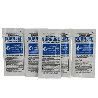 Water-Jel Burn Gel with Lidocaine 5 pack in single Unit Doses