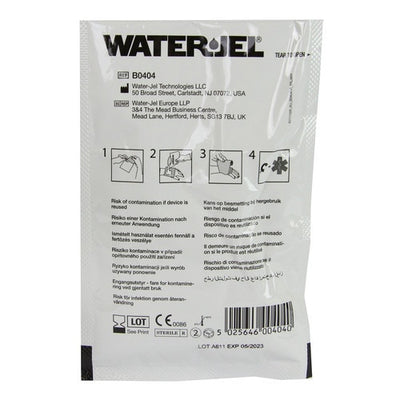 Burn Dressing, back of packaging