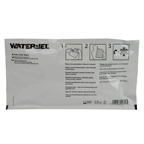 8" x 18" Burn Dressing, back of packaging