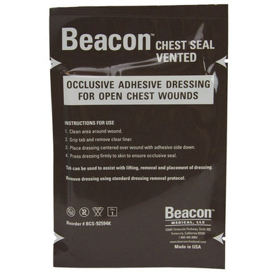 Beacon Pocket Vented Chest Seal, packaged