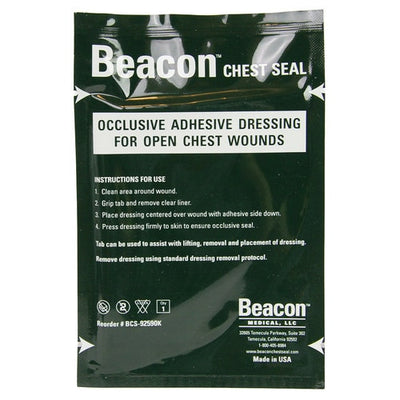 Beacon Pocket Non-Vented Chest Seal, packaging