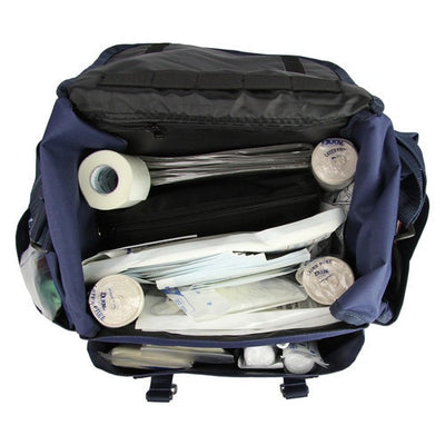 CBP First Responder Medical Bag by rescue essentials, showing bag looking inside from top