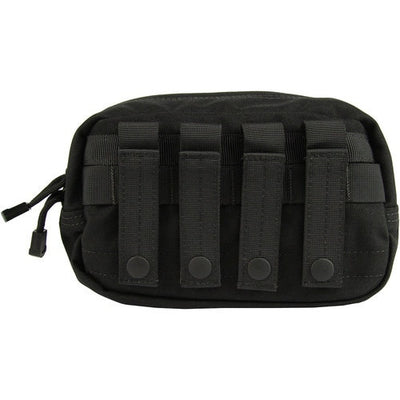 First Start IFAK by rescue essentials in black color, showing back of bag with molle straps