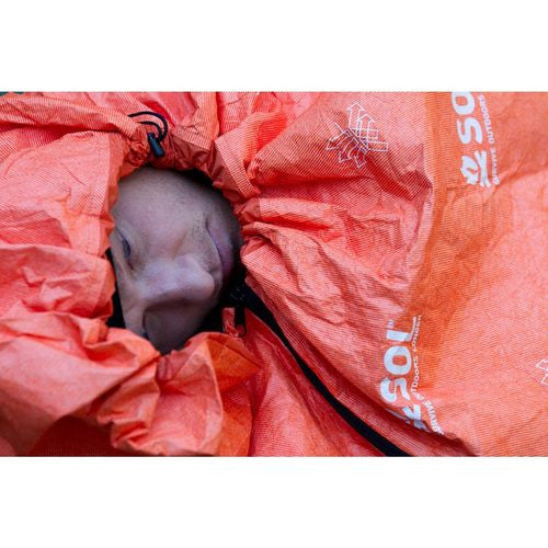 Escape Breathable Bivvy, in use 