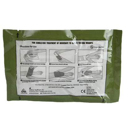 Foam Dressing, back of package 