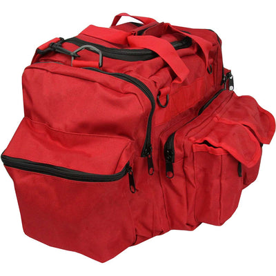 Red Rothco EMT Bag, side