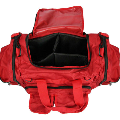 Red Rothco EMT Bag, open