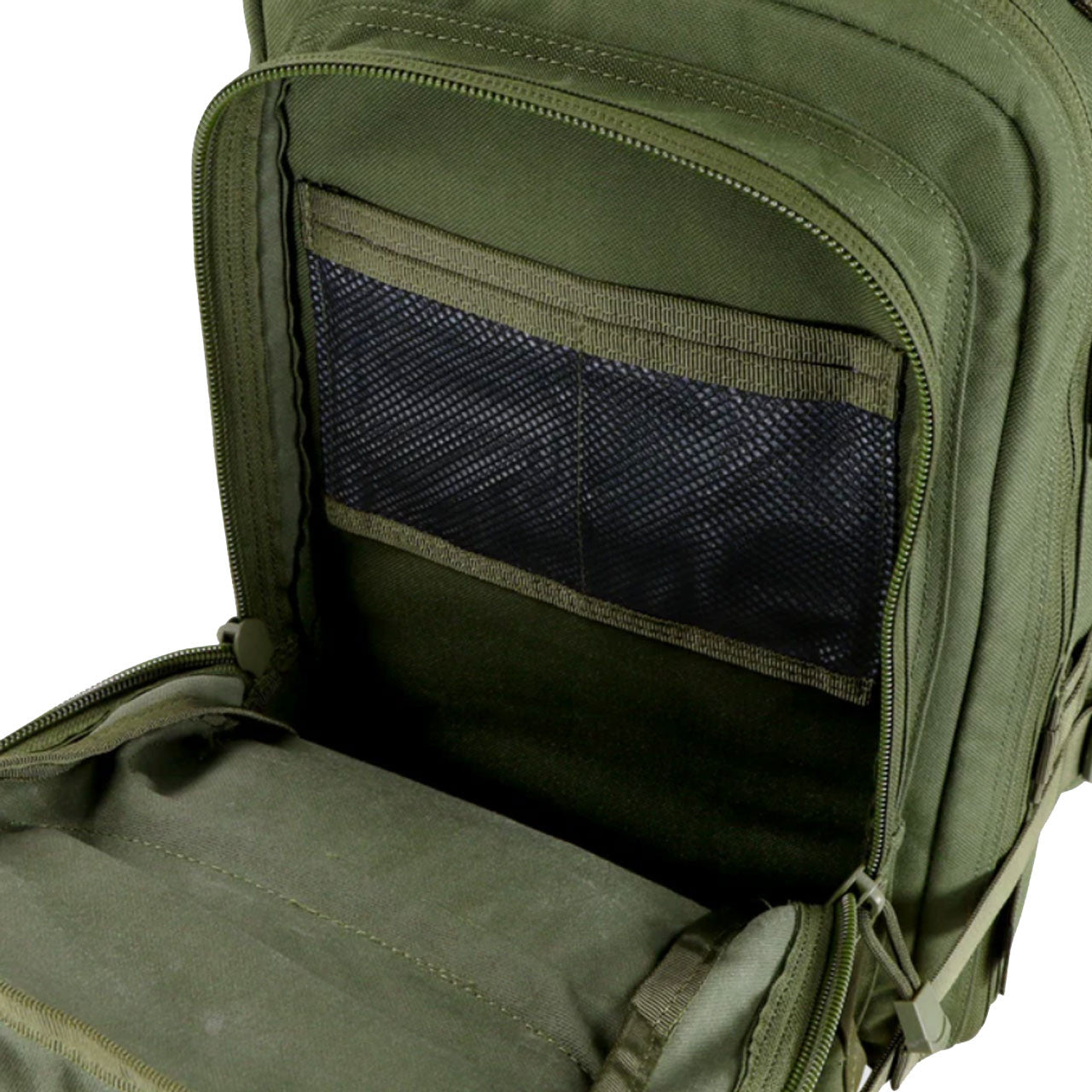Compact Assault Pack, 24L, OD Green, pocket 1