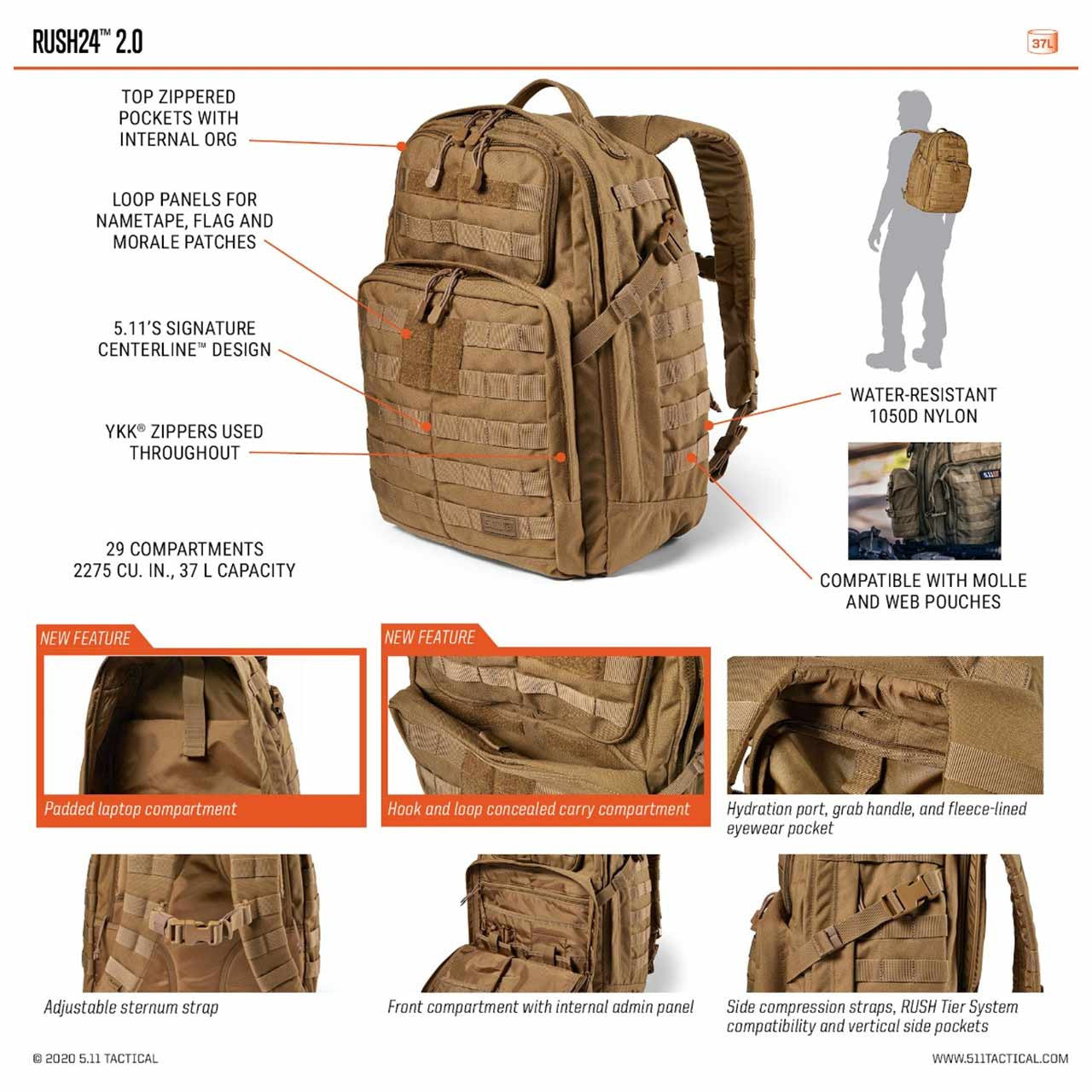 5.11 Rush 24 Backpack – Rescue Essentials