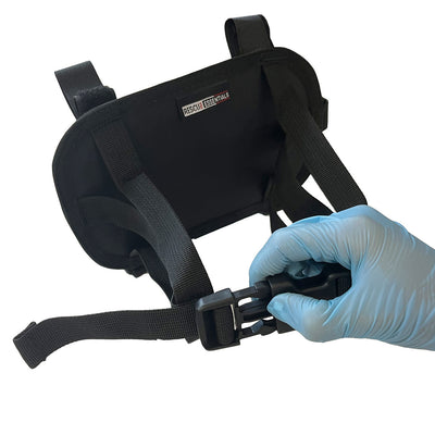 Headrest Moun, showing buckle 