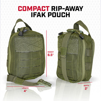 Rescue Essentials Compact Rip-Away IFAK Pouch, Gen 2