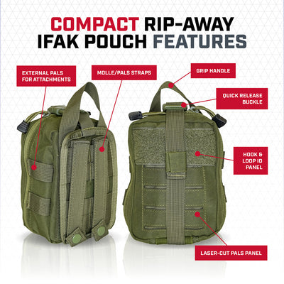 Rescue Essentials Compact Rip-Away IFAK Pouch, Gen 2