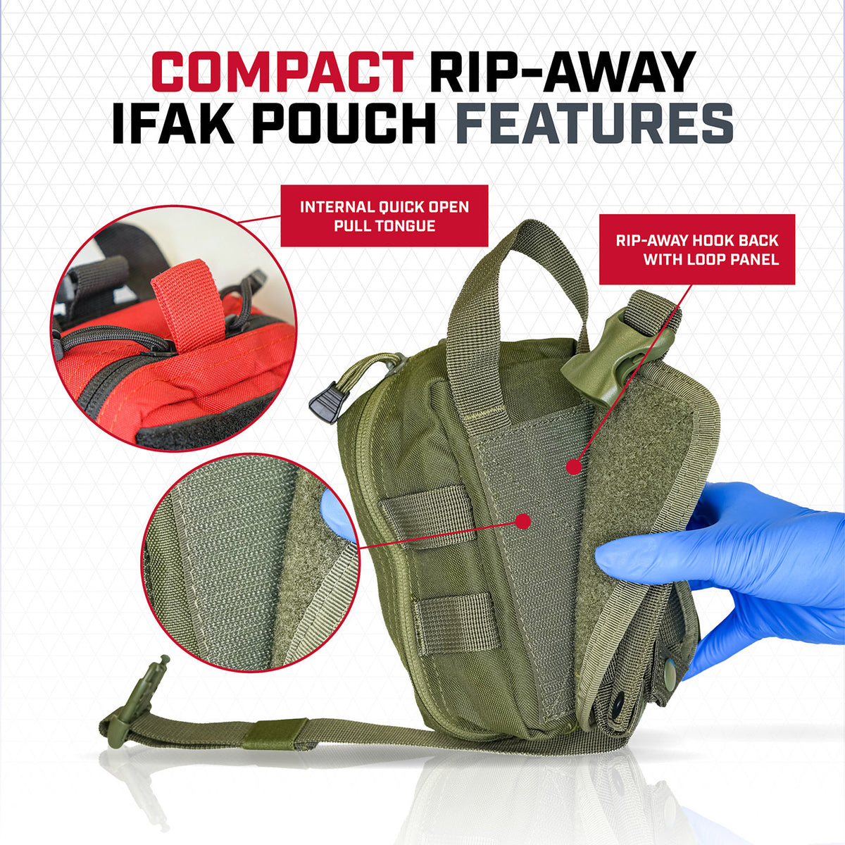 Rescue Essentials Compact Rip-Away IFAK Pouch, Gen 2