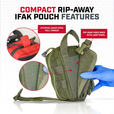 Rescue Essentials Compact Rip-Away IFAK Pouch, Gen 2