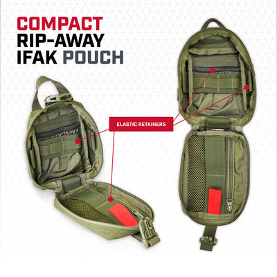 Rescue Essentials Compact Rip-Away IFAK Pouch, Gen 2