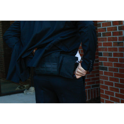 FLAT IFAK Pouch, inside example on body for executive protection