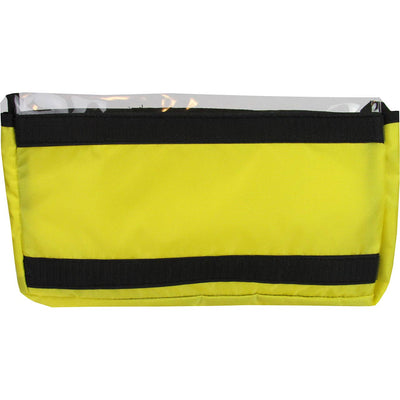 Yellow Divided Organizer Pocket, back