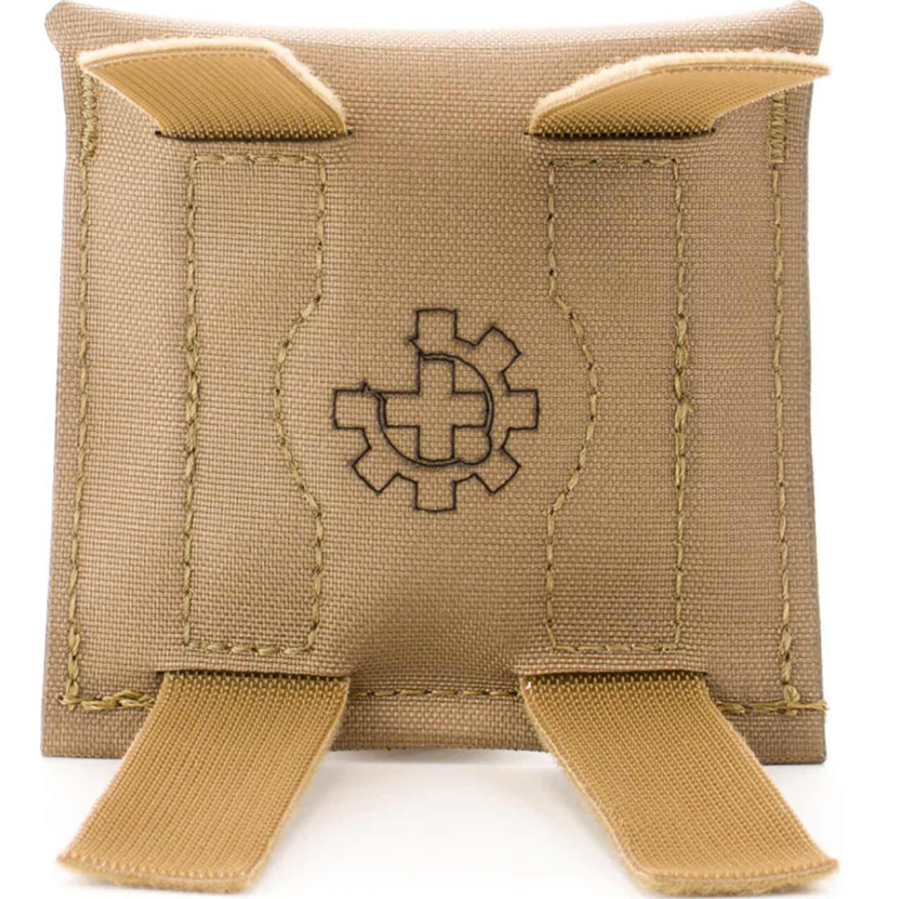 Tan Glove Pouch, back straps open