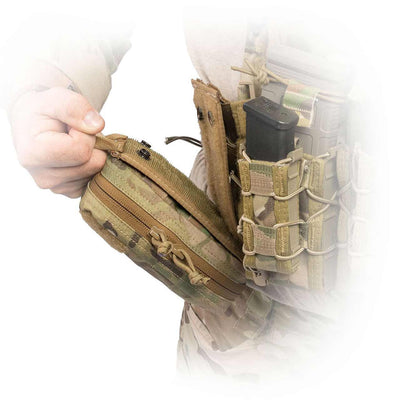 NAR Quick Detach Panel (3" x 6"), In action, Coyote