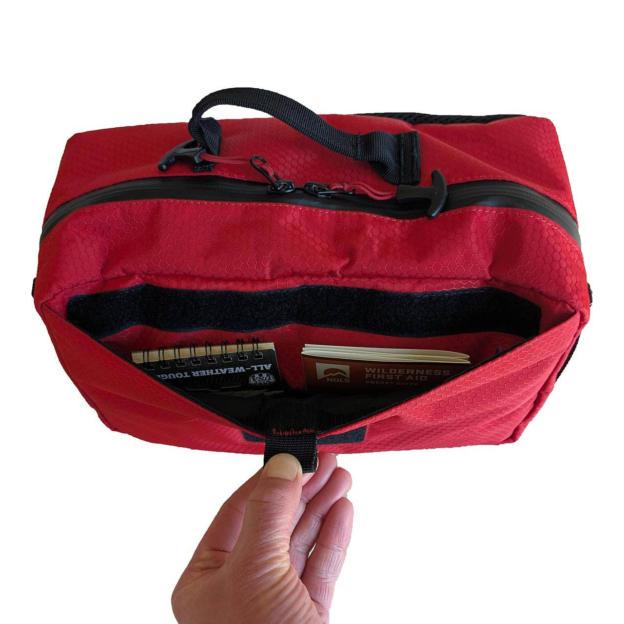 Agilis Wilderness First Aid Kit - front open pocket