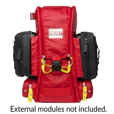MERET Recover Pro X O2 Response Bag, Red-with modules (not included)