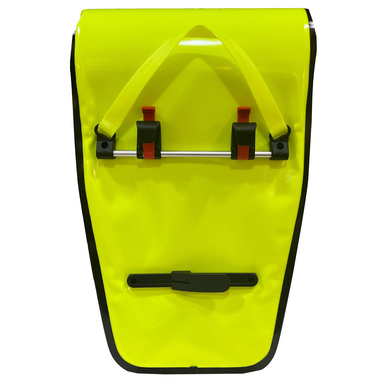 Yellow PAX bicycle bag, back