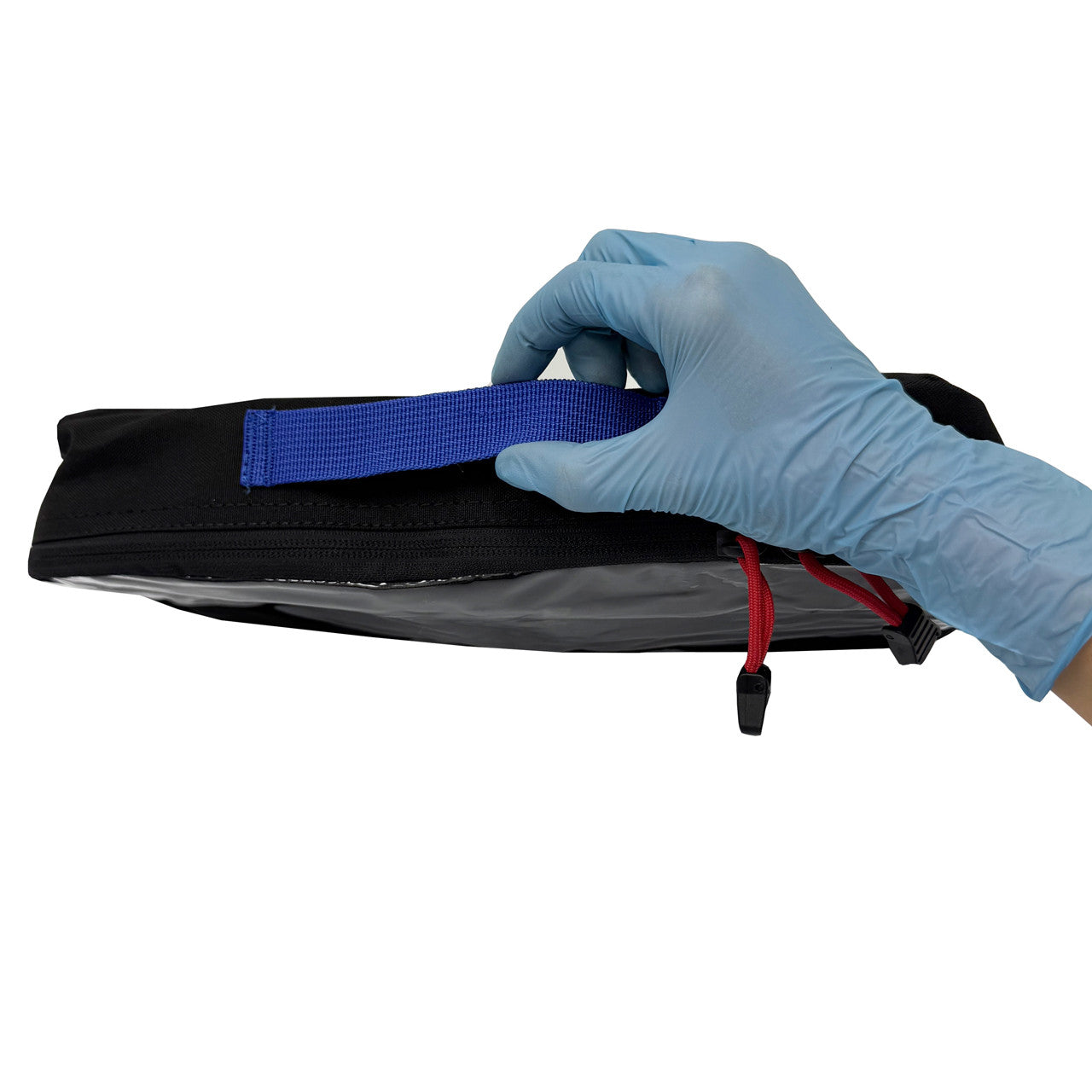 Medium Paratus Med Modules with blue handle, side 