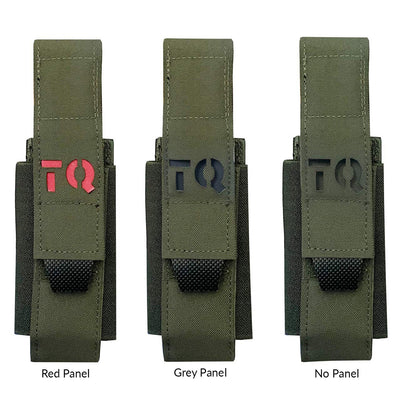 Green Universal Tourniquet Holder Gen2- Showing all panel options 