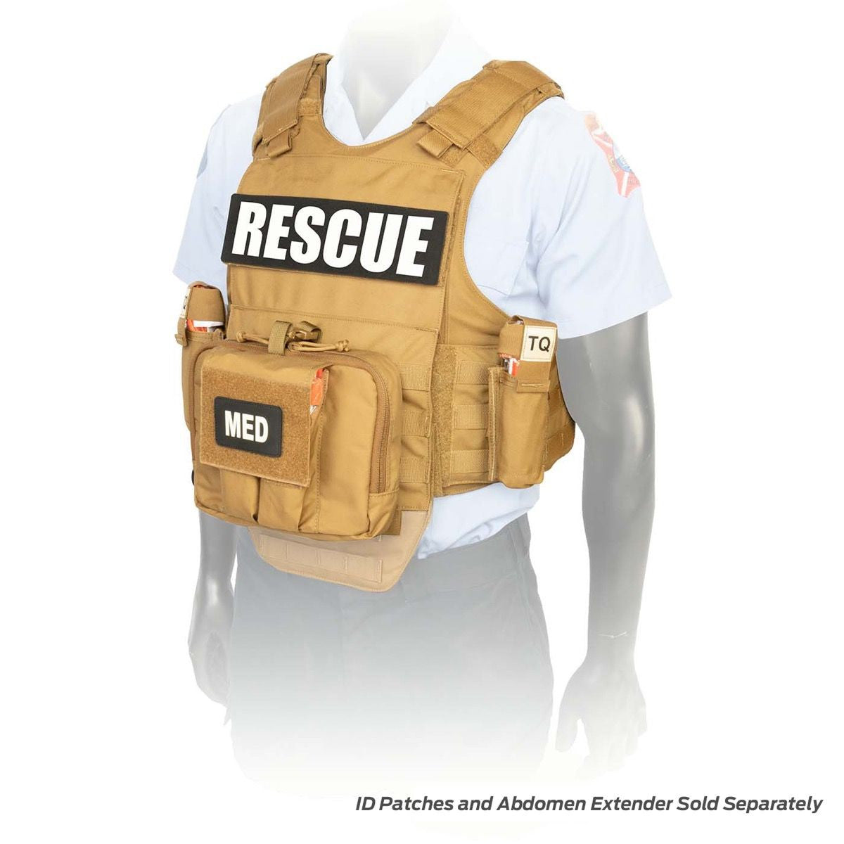 NAR Responder Ballistic PPE Vest System, Coyote -Front