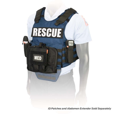 NAR Responder Ballistic PPE Vest System, Navy -Front