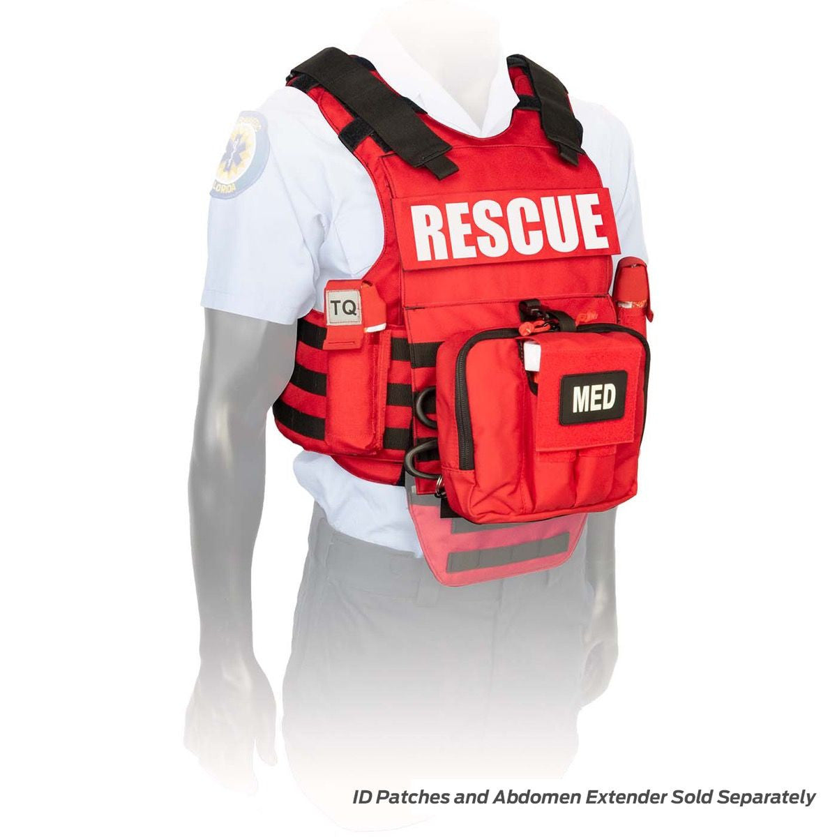 NAR Responder Ballistic PPE Vest System, Red -Front