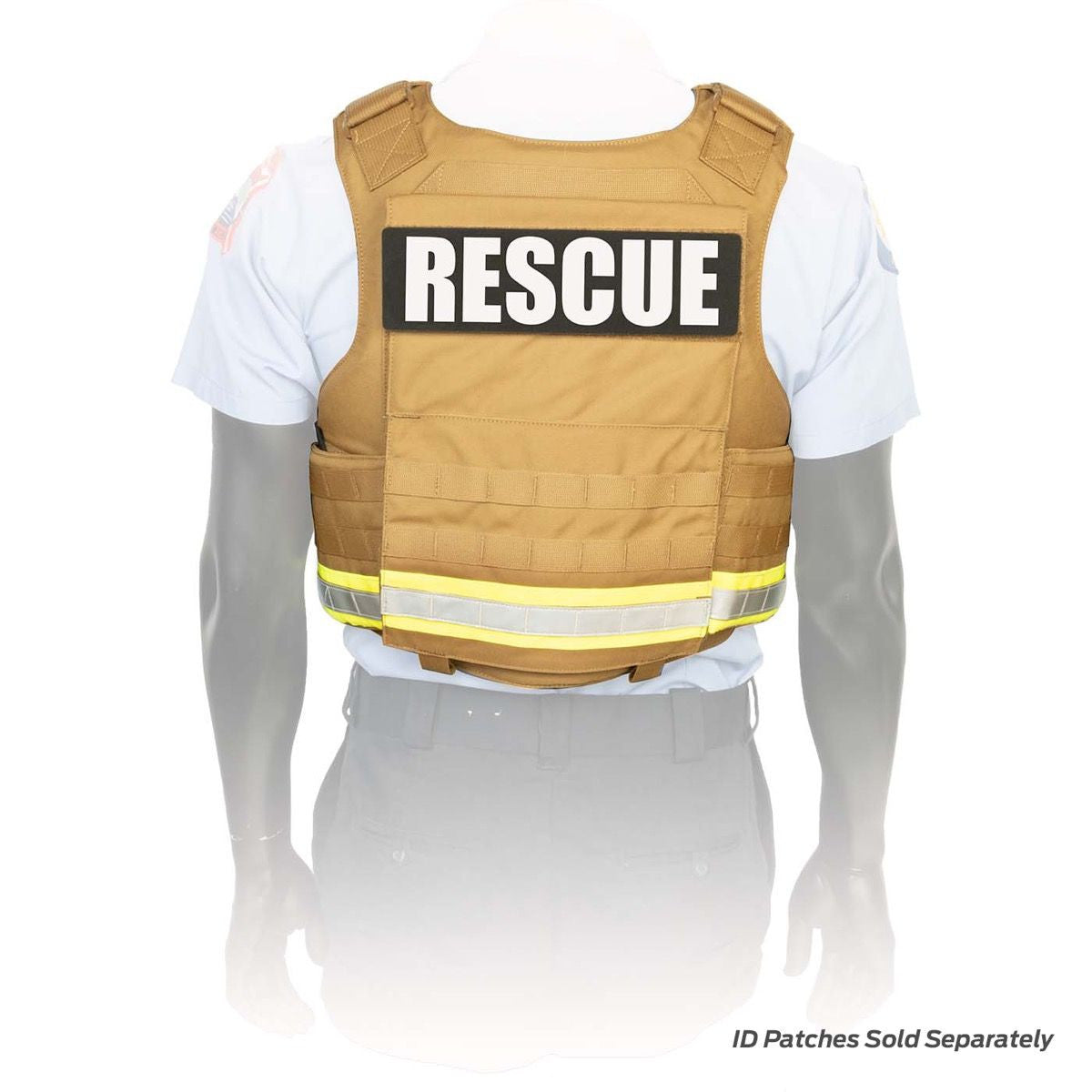 NAR Responder Ballistic PPE Vest System, Coyote with Reflective -Back