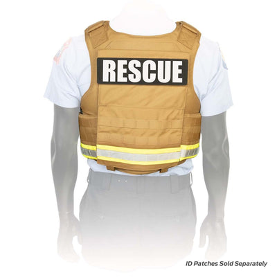 NAR Responder Ballistic PPE Vest System, Coyote with Reflective -Back