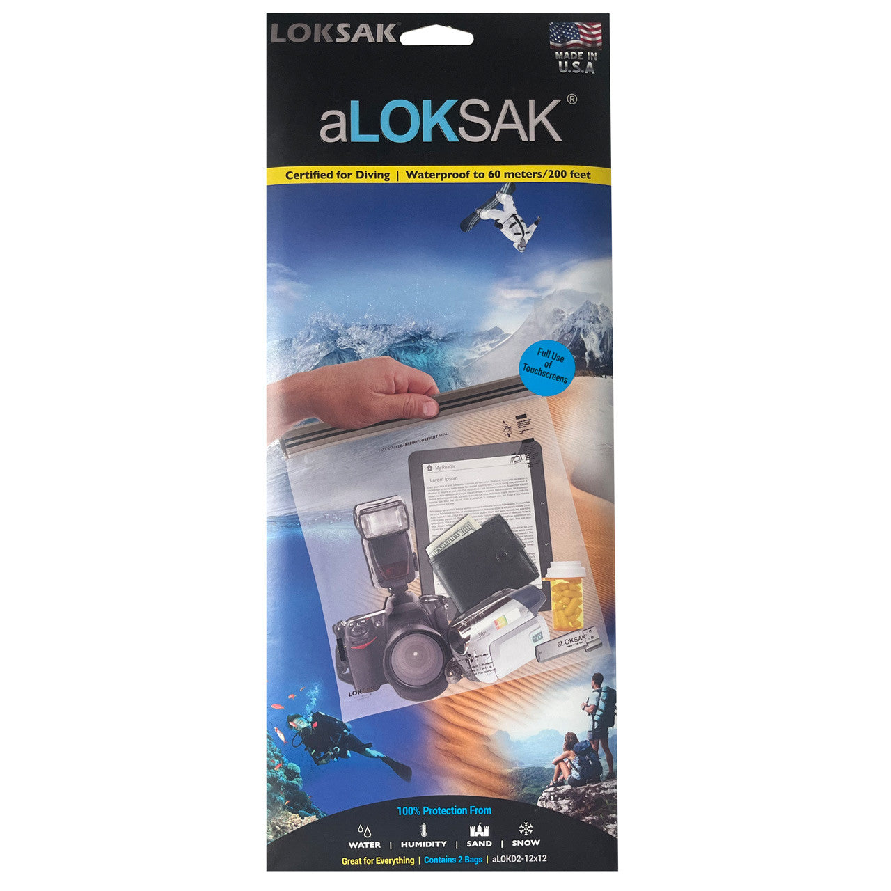 aLOKSAK® Waterproof Bags, Packaging 