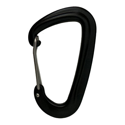 Rescue Essentials Logo Carabiner, back closed