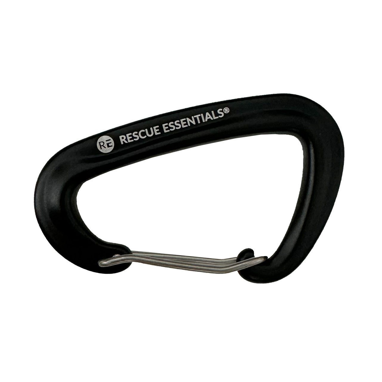 Rescue Essentials Logo Carabiner, front closed