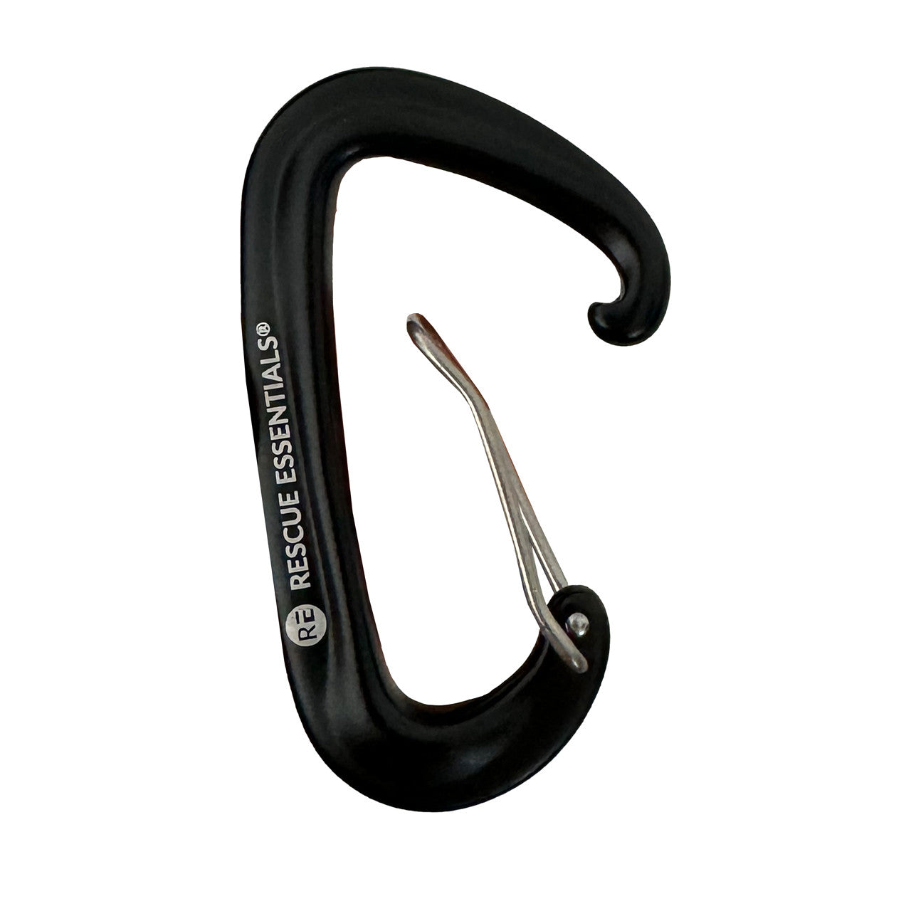 Rescue Essentials Logo Carabiner, front open