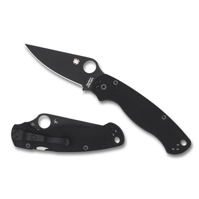Spyderco Para Military 2 G-10 Knife, open and closed
