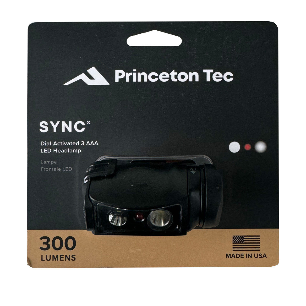 Sync Headlamp, front of packaging