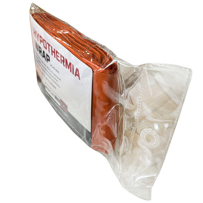 Orange Hypothermia Wrap, packaged (top)