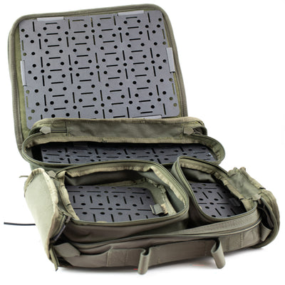 Eleven10 TEMS Entry Aid Bag, ranger green, open with pouches