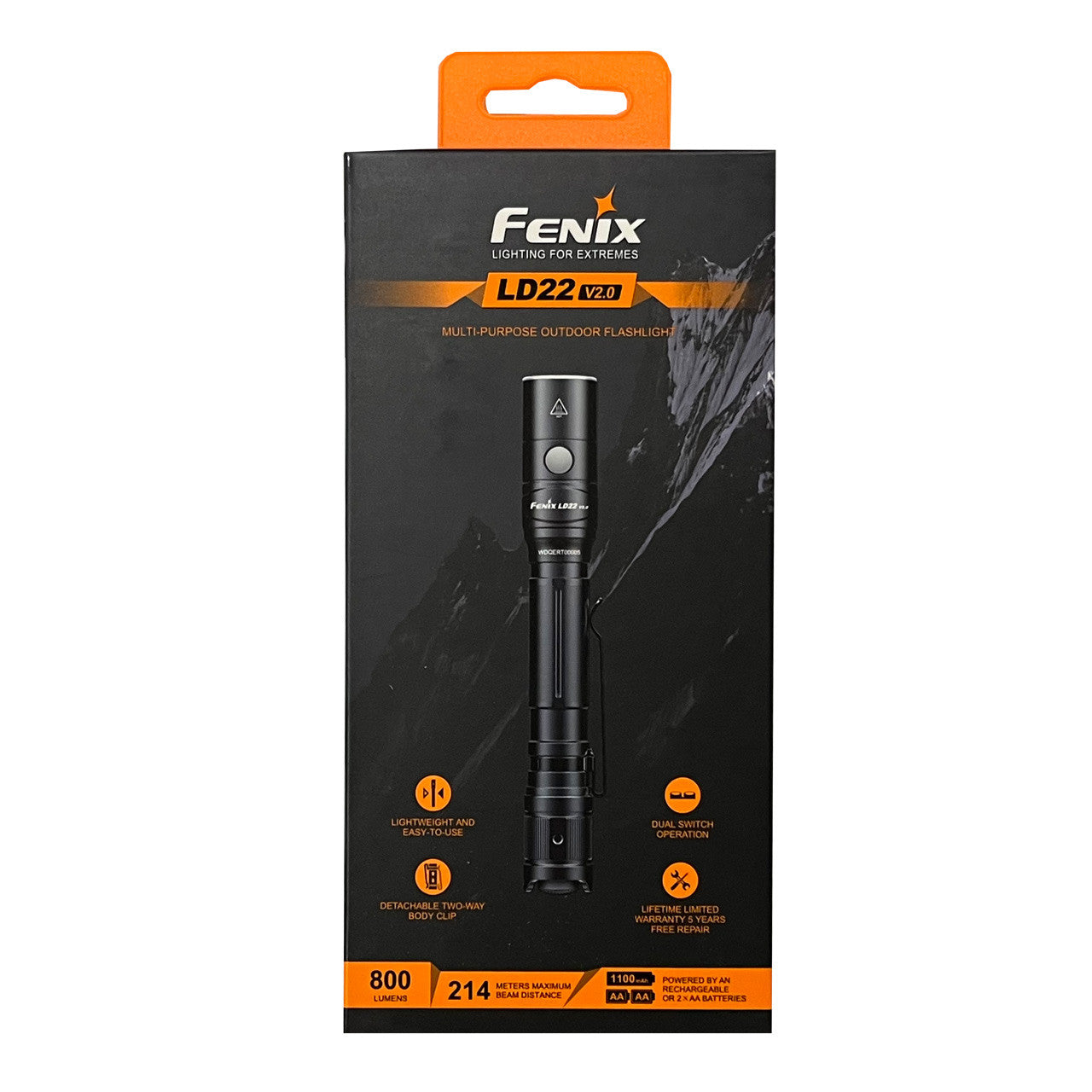 FERNIX 充電式LEDライト LD22 Fenix LD22 V2.0 Flashlight – Rescue Essentials