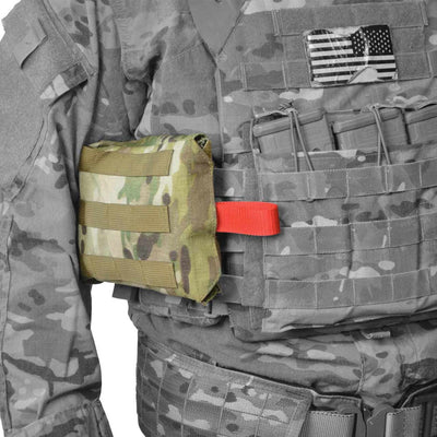Adaptive First Aid Kit - Pouch, on uniform