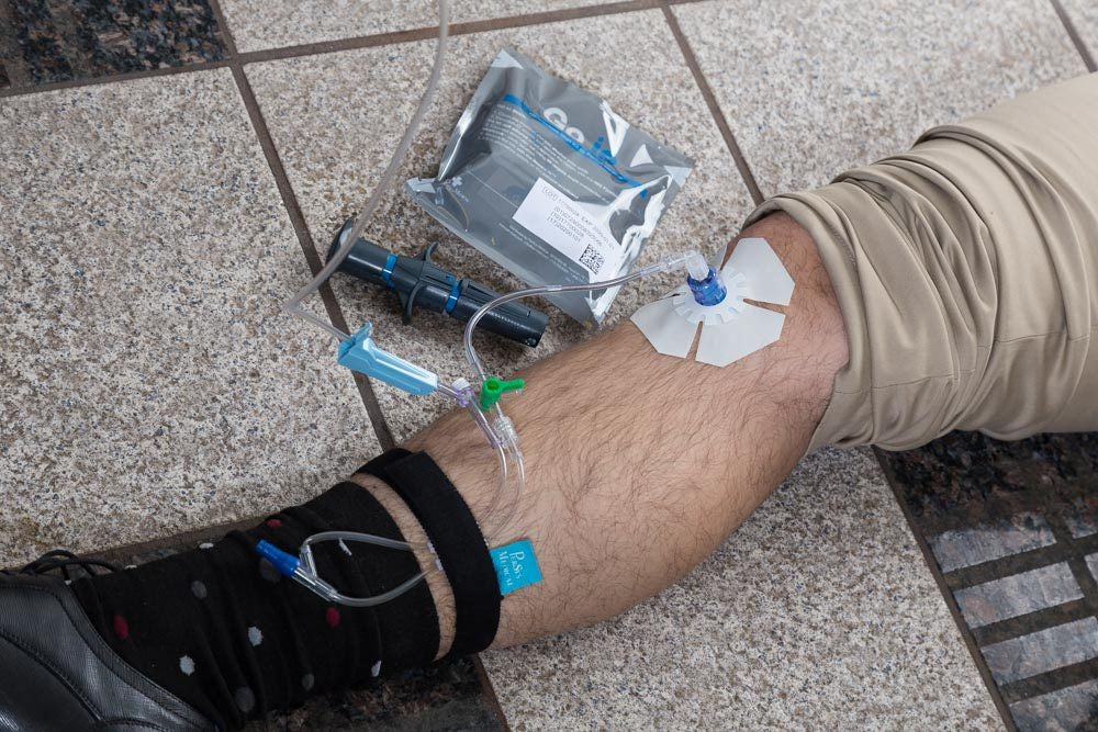 NIO GO IO Start Kit, in use