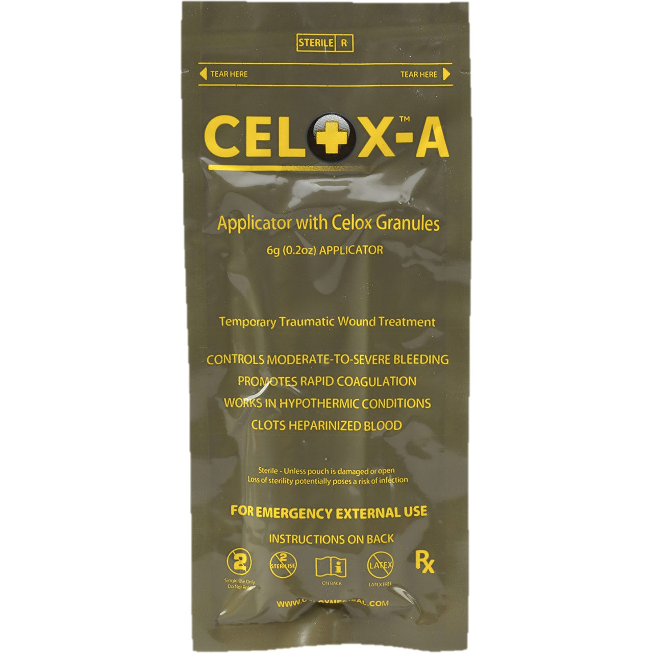 Celox-A, packaged (front)