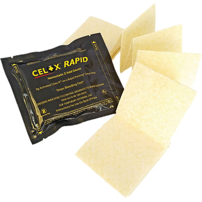 Celox Rapid Gauze, unpacked
