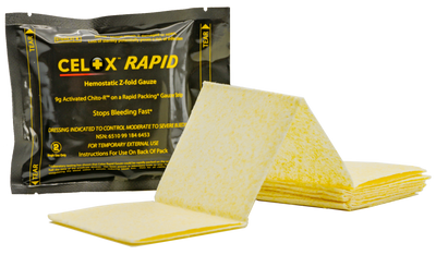 Celox Rapid Gauze, unpacked