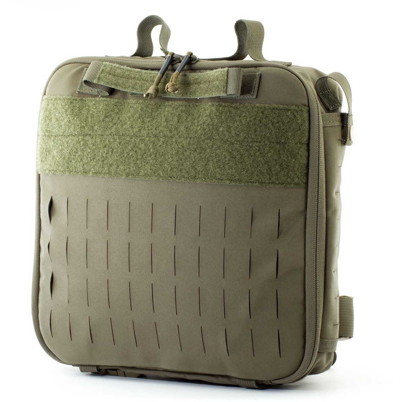 Eleven10 TEMS Entry Aid Bag, Front angle, Straps extended upward.
