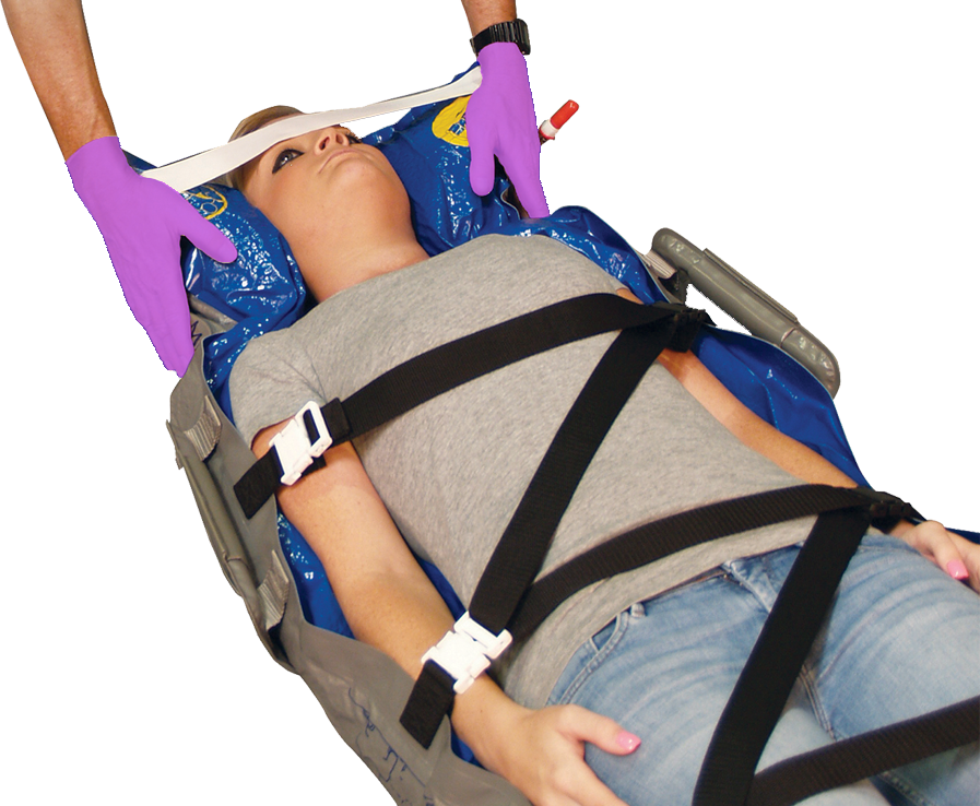 EVAC-U-SPLINT® Vacuum Mattress in use 