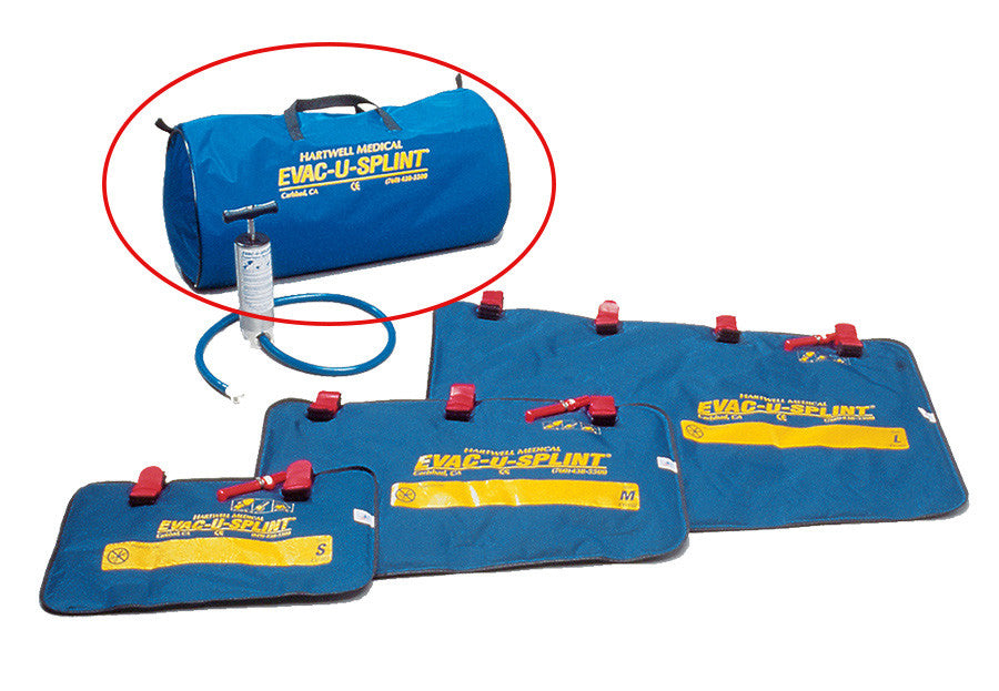 EVAC-U-SPLINT Kit with Carry Case circled 